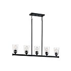 Suspendu à tige pour ilot Nuvo Lighting 60-7286 Bransel 5-Lumières 300W Noir mat