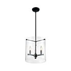 Suspendus à tige Nuvo Lighting 60-7287 Bransel 3-Lumières 180W Noir mat