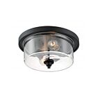 Plafonnier Nuvo Lighting 60-7290 Bransel 2-Lumières 120W Noir mat