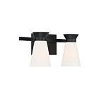 Vanité Nuvo Lighting 60-7312 Caleta 2-Lumières 120W Noir