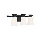 Vanité Nuvo Lighting 60-7313 Caleta 3-Lumières 180W Noir