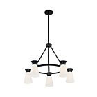 Chandelier sur tige Nuvo Lighting 60-7315 Caleta 5-Lumières 300W Noir