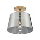 Plafonier semi encastré Nuvo Lighting 60-7324 Motif 1-Lumière 100W Laiton brossé
