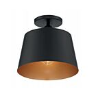 Plafonier semi encastré Nuvo Lighting 60-7332 Motif 1-Lumière 100W Noir