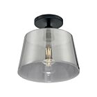 Plafonier semi encastré Nuvo Lighting 60-7334 Motif 1-Lumière 100W Noir