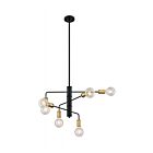 Chandelier sur tige Nuvo Lighting 60-7344 Ryder 6-Lumières 360W Noir