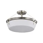 Plafonnier semi encastré Satco 60-7762 Rowen 4-Lumières 240W Nickel brossé