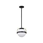 Suspendu Satco 60-7773 Lakeshore 60W 1-Lumière Noir mat