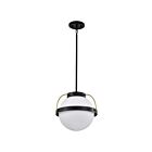 Suspendu Satco 60-7775 Lakeshore 60W 1-Lumière Noir mat