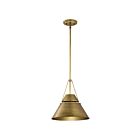 Suspendu Satco 60-7776 Adina 60W 1-Lumière Laiton naturel
