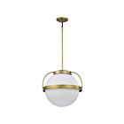 Suspendu Satco 60-7785 Lakeshore 60W 1-Lumière Laiton naturel