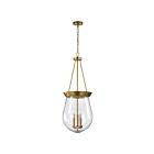 Suspendu Satco 60-7804 Boliver 180W 3-Lumières Laiton Vintage