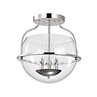 Plafonnier semi encastré Satco 60-7822 Amado 3-Lumières 180W Nickel poli
