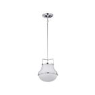 Suspendu Satco 60-7872 Valdora 60W 1-Lumière Nickel poli