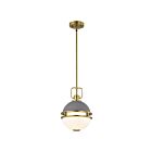 Suspendu Satco 60-7875 Everton 60W 1-Lumière Gris mat