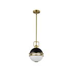 Suspendu Satco 60-7876 Everton 60W 1-Lumière Noir mat