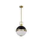 Suspendu Satco 60-7878 Everton 120W 2-Lumières Noir mat
