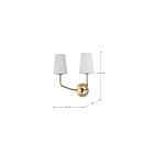 Applique murale Satco 60-7882 Cordello Laiton Vintage 120W