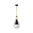 Suspendu Satco 60-7902 Admiral 60W 1-Lumière Noir mat