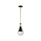 Suspendu Satco 60-7903 Admiral 60W 1-Lumière Noir mat
