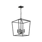 Luminaire Suspendu Satco 60-7952 4-Lumières Emma Bronze foncé