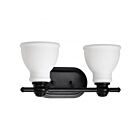 Satco 60-8022 Russel 60W 2-lumières Noir mat Lumière Vanité