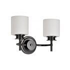 Satco 60-8032 Warren 60W 2-lumières Métal Gun Lumière Vanité