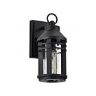 Satco 60-8102 Wilton 1-Lumière 100W Noir mat Lanterne murale d'extérieur