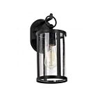 Satco 60-8111 Broadstone 1-Lumière 100W Noir mat Lanterne murale d'extérieur