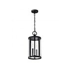 Satco 60-8115 Broadstone 2-lumières 40W Noir mat Lanterne suspendue d'extérieur