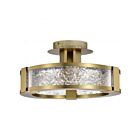 Satco 62-2011 Darrow 30W Vintage Brass Plafonnier semi-encastré