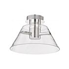 Satco 62-2053 Edmond 12W Nickel poli Plafonnier semi-encastré