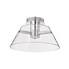 Satco 62-2054 Edmond 18W Nickel poli Plafonnier semi-encastré