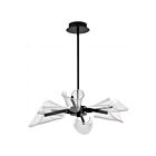 Satco 62-2281 Sedona 31W 6-lumières Noir mat Lustre