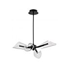 Satco 62-2283 Sedona 24W 4-lumières Noir mat Lustre