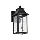 Satco 62-5997 Austen 1-Lumière 10W Noir mat Lanterne murale d'extérieur