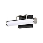 Luminaire de Vanit Satco 62-656 Solano Noir/Nickel brossé