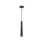 Suspendu Satco 62-829 12W 1-lumière Noir mat/Nickel brossé