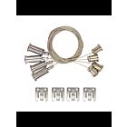 Kit de suspension 4' Satco 65-593 argent