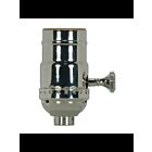 Douille à bouton rotatif On-Off Satco 80-1031 nickel poli
