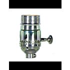 Douille à bouton rotatif à 3 voies (2 circuits) Satco 80-1035 nickel poli