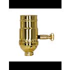 Prise de gradateur à bouton rotatif, gamme complète Satco 80-1042 laiton poli