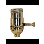 Prise de gradateur à bouton rotatif, gamme complète Satco 80-1044 laiton poli