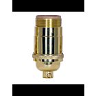 Douille à bouton rotatif à 3 voies (2 circuits) Satco 80-1050 laiton poli