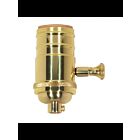 Prise de gradateur à bouton rotatif, gamme complète Satco 80-1064 laiton poli