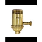 Prise de gradateur à bouton rotatif, gamme complète Satco 80-1066 laiton poli