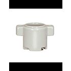 Prise d'enseigne en porcelaine sans clé Satco 80-1097 vitré
