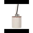 Douille en porcelaine sans clé Satco 80-1313 vitré