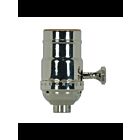 Douille à bouton rotatif On-Off Satco 80-1349 nickel poli