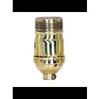 Douille sans clé standard Satco 80-1446 laiton poli